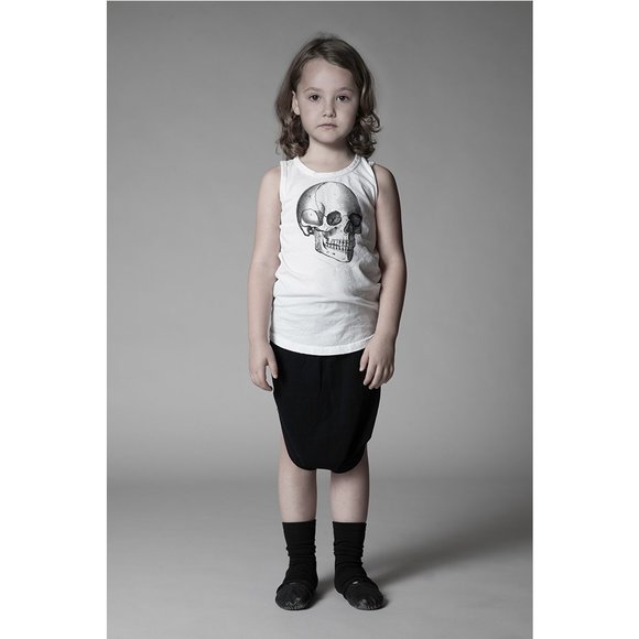 Nununu Skull Patch Tank Olive - Picture 3 of 3